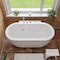 Eago EAGO AM128ETL 6 ft Acrylic White Whirlpool Bathtub w Fixtures AM128ETL - alternate 1